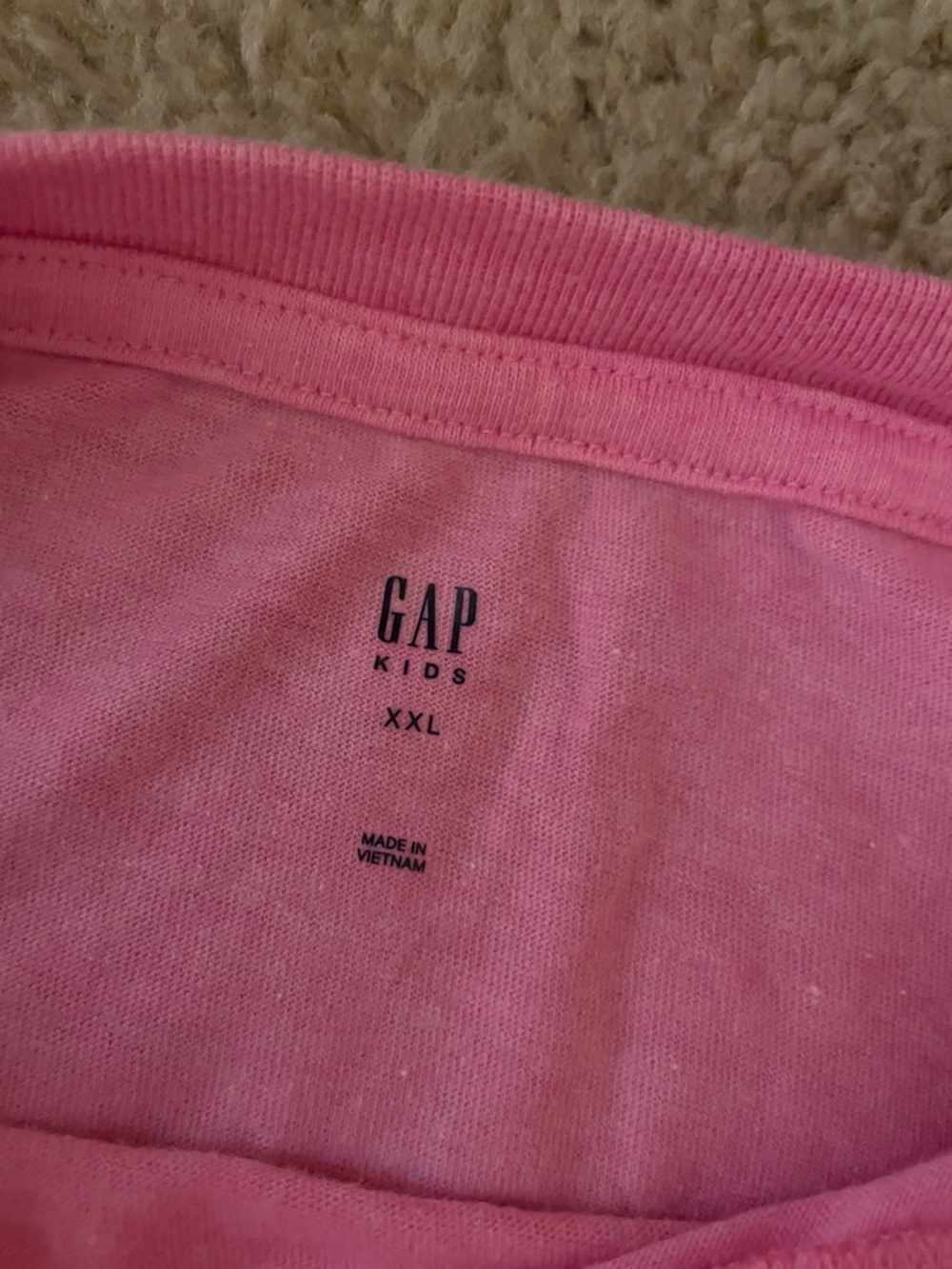 GAP Pink Short Sleeve Tee with Multicolor 'Summer Forever' Graphic - Picture 2 of 2